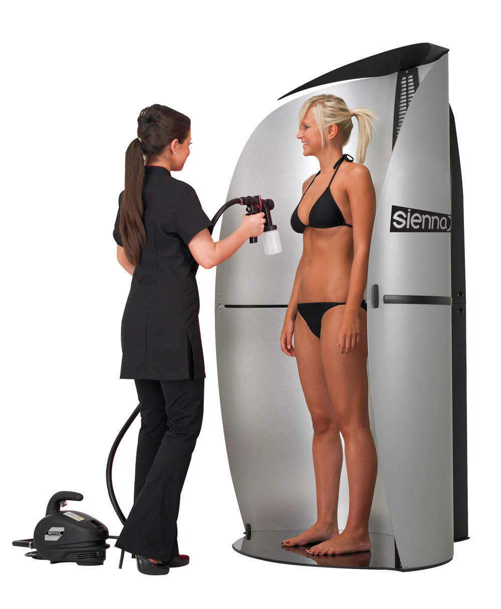 Spray tanning booth